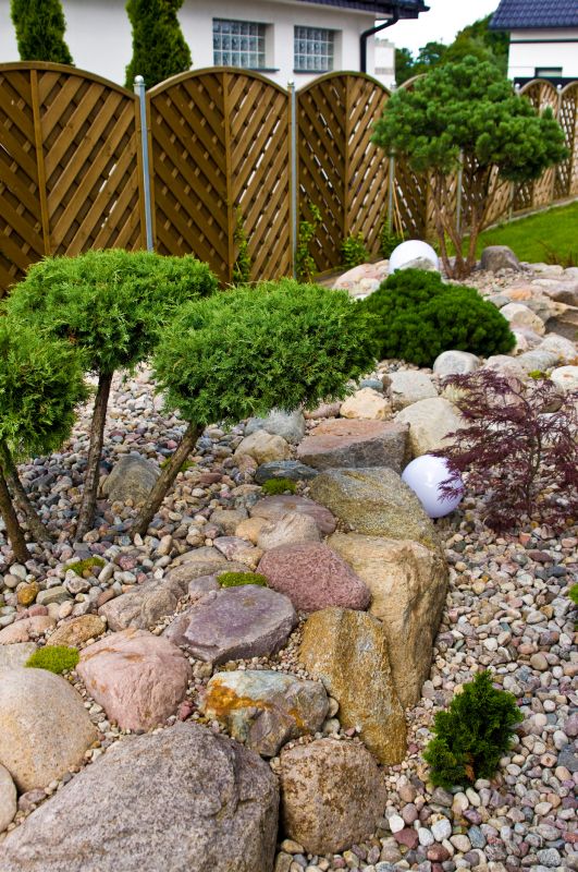 River Rock Garden Installation